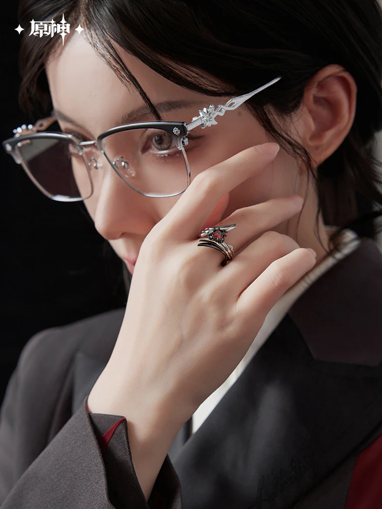 【Pre-Order】Genshin Impact - Arlecchino Impression Necklace & Ring Set - Image 3