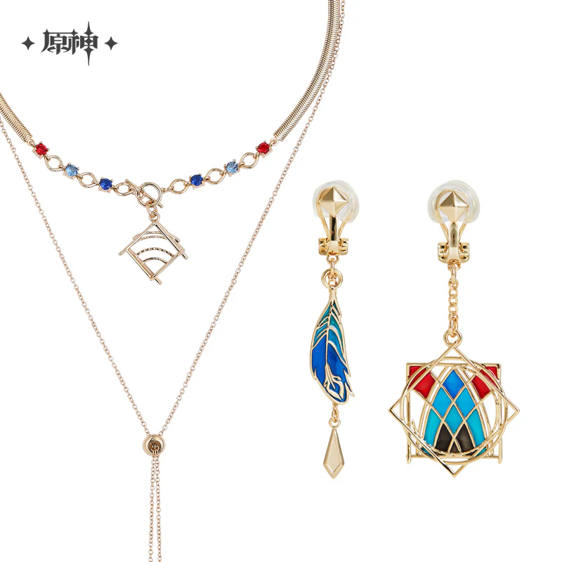 Genshin Impact - Forest and Flying Sands Series - Kaveh Impression Necklace / Ear clips