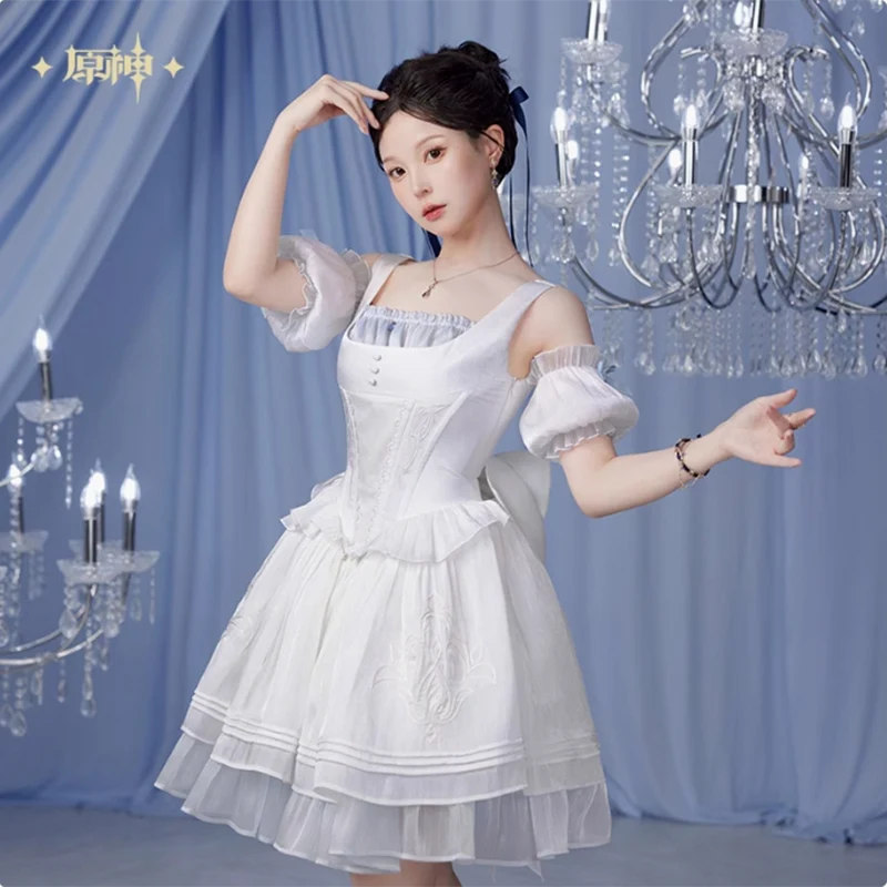 【Pre-Order】Genshin Impact - Furina Impression Fishbone Strappy Dress - Image 2