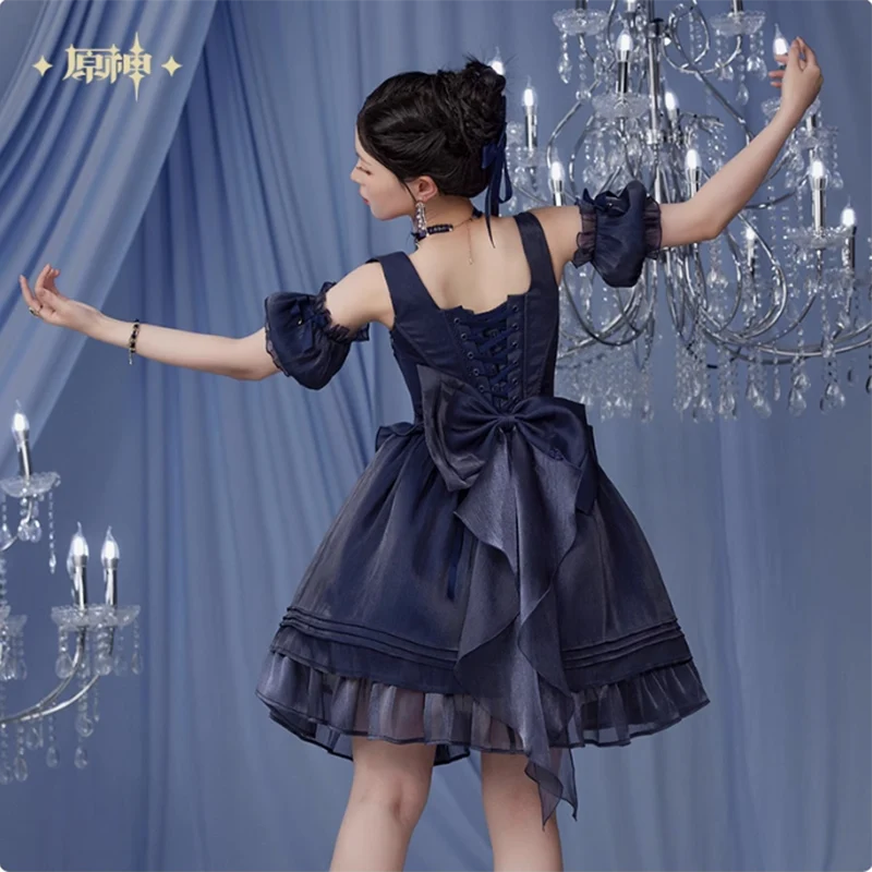 【Pre-Order】Genshin Impact - Furina Impression Fishbone Strappy Dress - Image 4