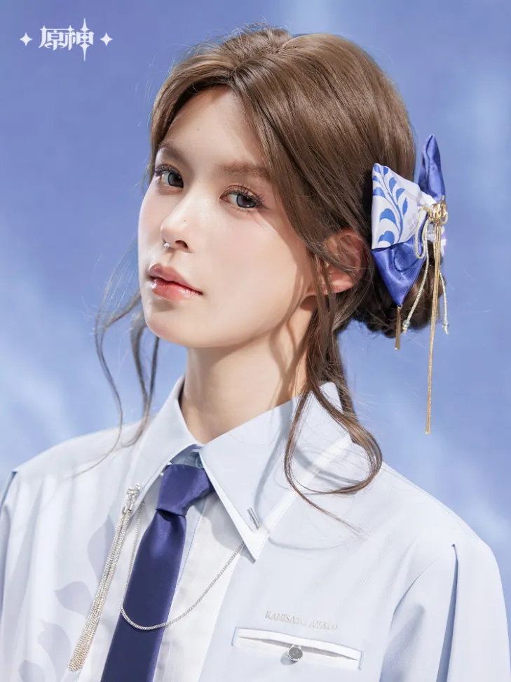 【Pre-Order】Genshin Impact - Kamisato Ayato Impression Bow Hair Accessory - Image 5