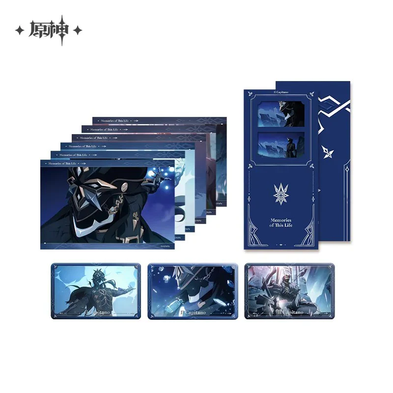 【Pre-Order】Genshin Impact - Memorise Of This Life Seires: Badge Collection Card Set Bookmark Set