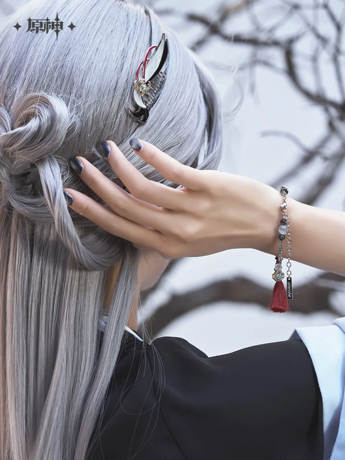 【Pre-Order】Genshin Impact - Shenhe Theme Impression Bracelet / Hairpin comb - Image 2