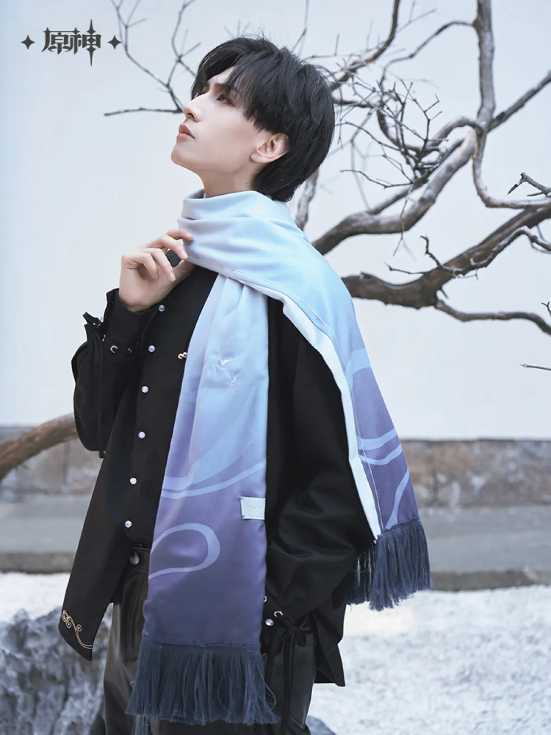 【Pre-Order】Genshin Impact - Shenhe Theme Impression Scarf - Image 5