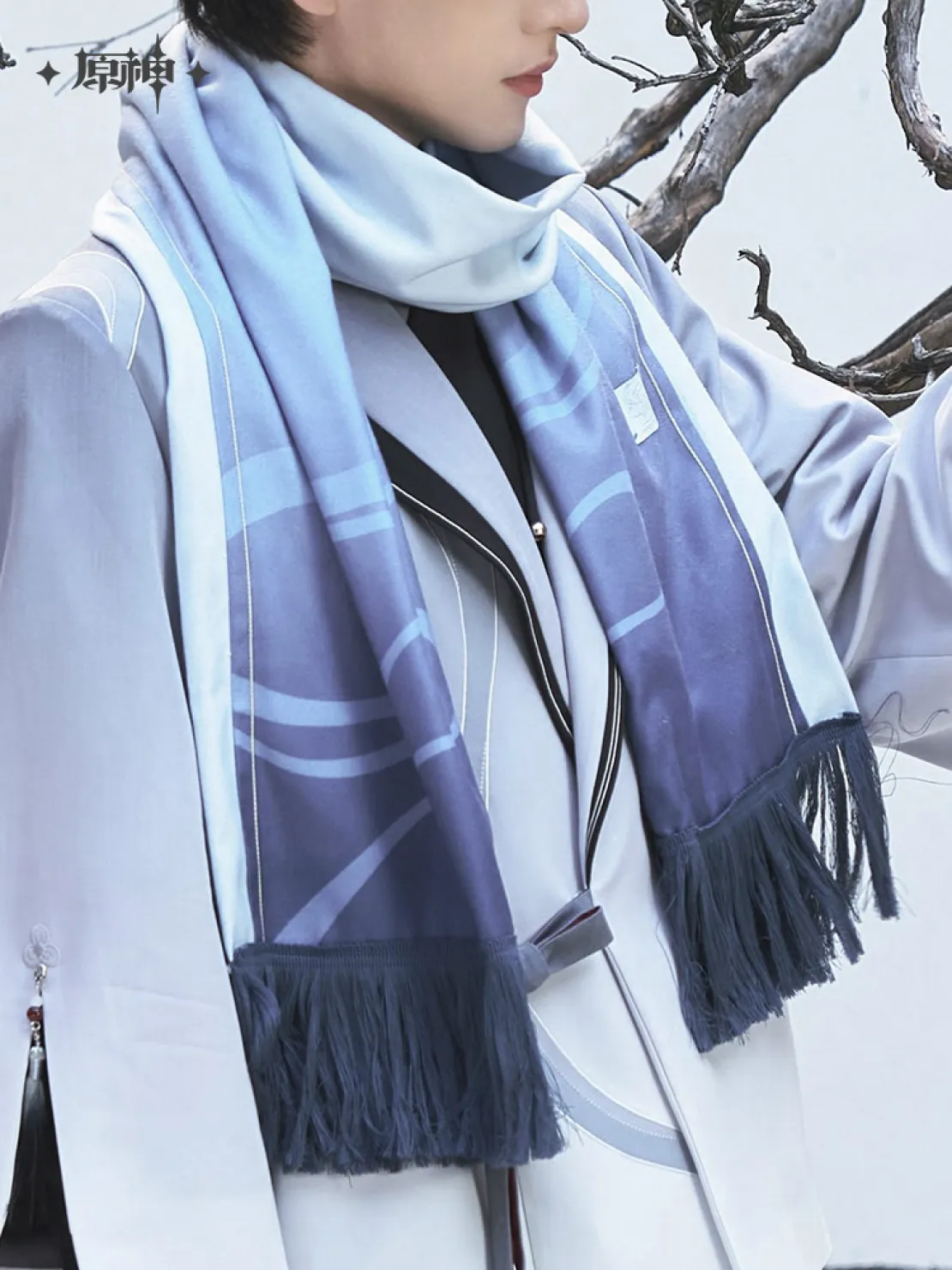 【Pre-Order】Genshin Impact - Shenhe Theme Impression Scarf - Image 6