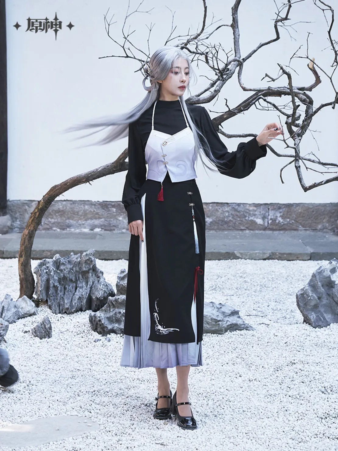 【Pre-Order】Genshin Impact - Shenhe Theme Impression Midi Dress - Image 6