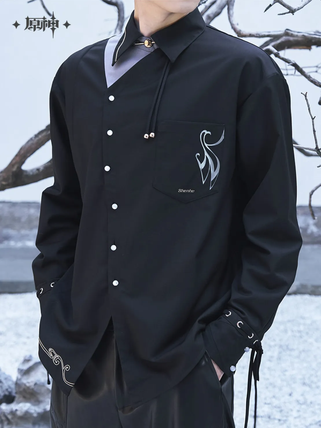 【Pre-Order】Genshin Impact - Shenhe Theme Impression Casual Shirts - Image 6