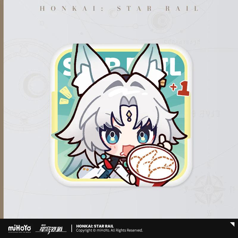 【Pre-Order】Honkai: Star Rail -  Delicious Enjoyment Series Chibi  Emoticons Badge - Image 4