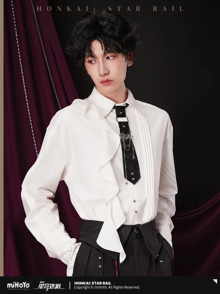 Honkai: Star Rail - Kafka Impression Tie & Brooch - Image 3