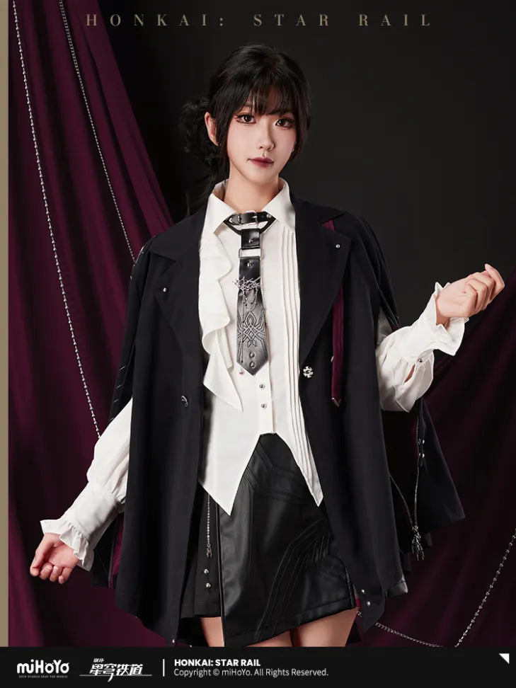 Honkai: Star Rail - Kafka Impression Tie & Brooch - Image 4