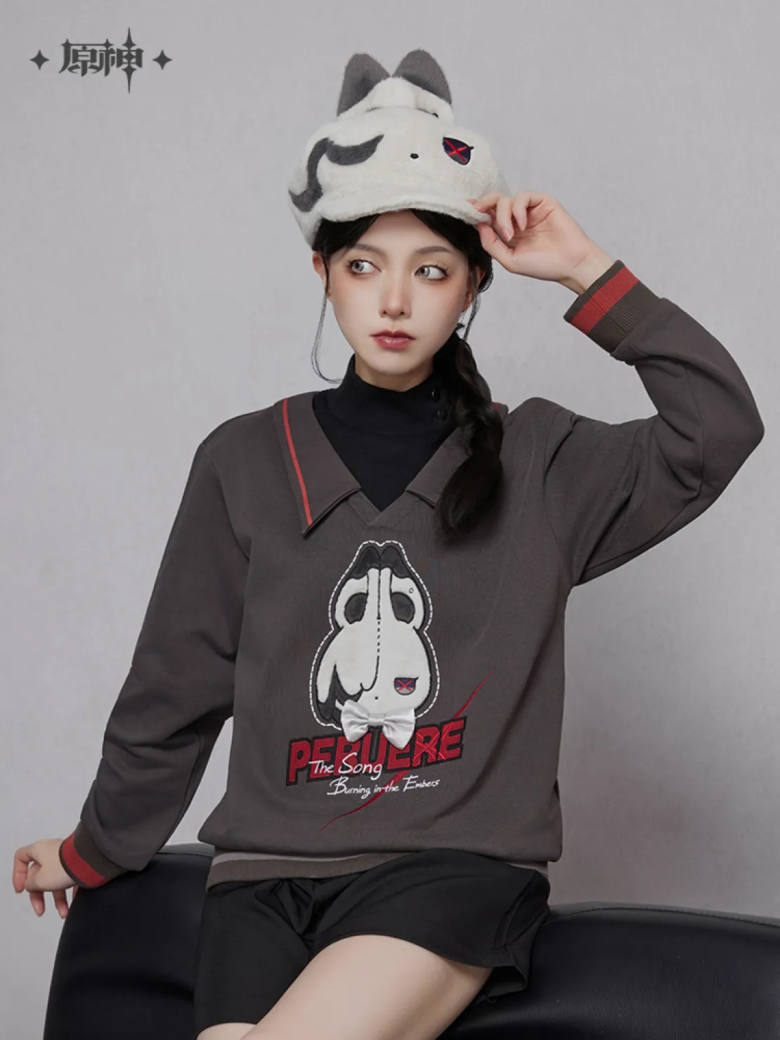 【Pre-order】Genshin Impact - Arlecchino Impression Series Plush Beret - Image 2