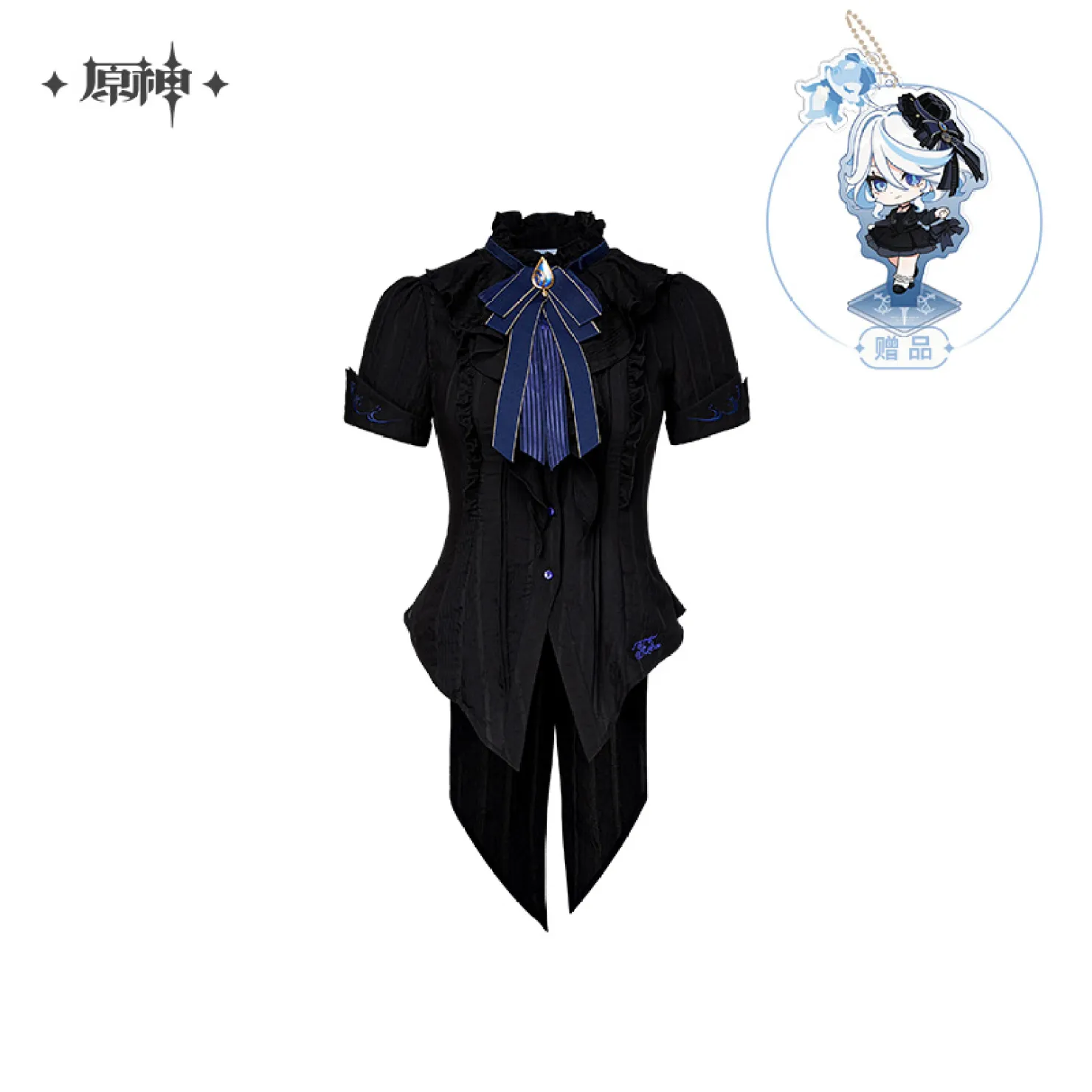 【Pre-Order】Genshin Impact - Furina Impression Series Short-Sleeve Waisted Blouse - Image 6