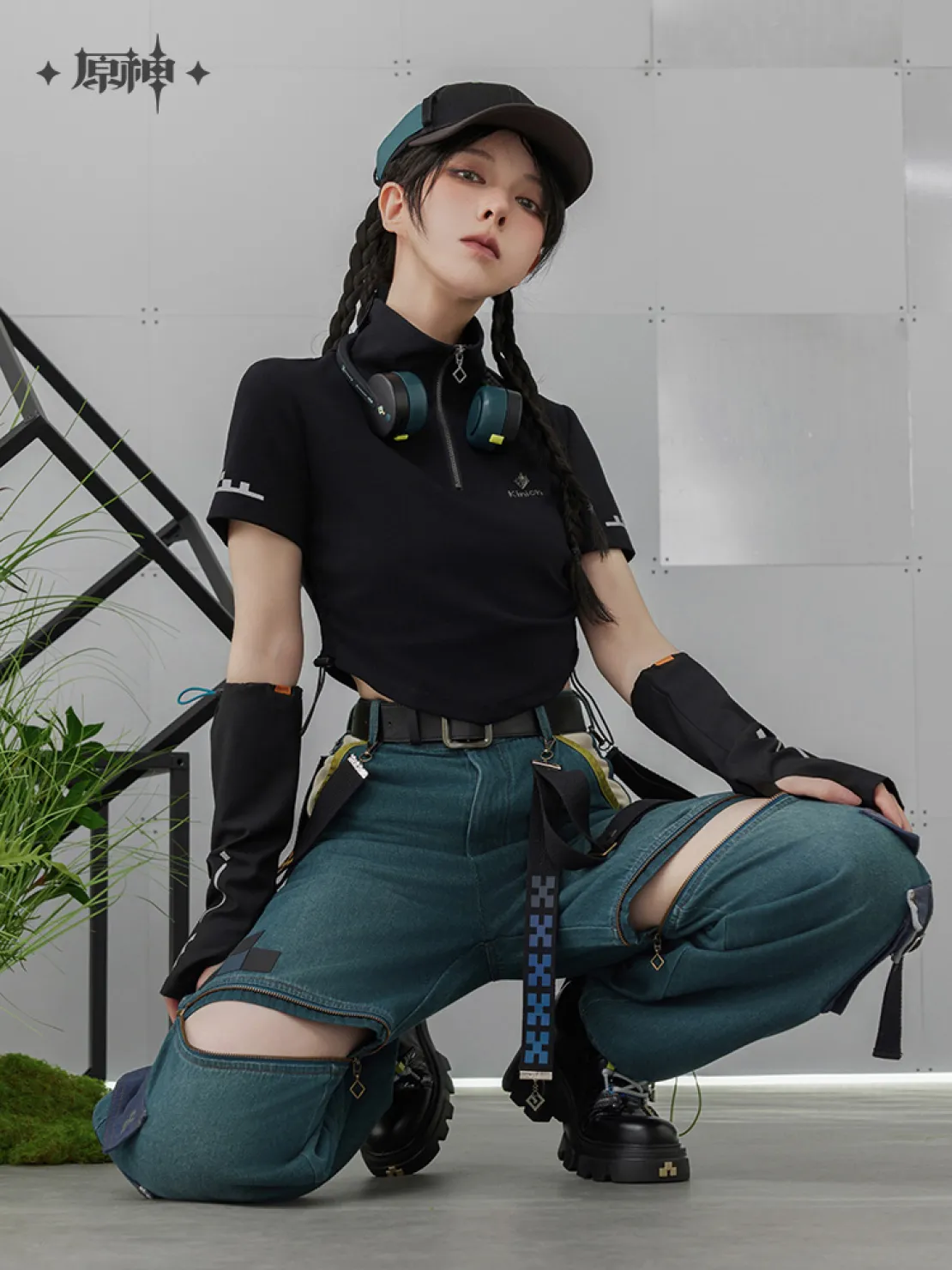 【Pre-Order】Genshin Impact - Kinich Theme Impression Series Half-Zipper Sleeve T-Shirt - Image 2