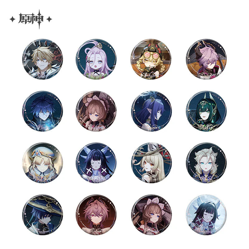 【Pre-order】Genshin Impact - Moonlit Ballad of the Night Series Badges Blind Box - Image 3