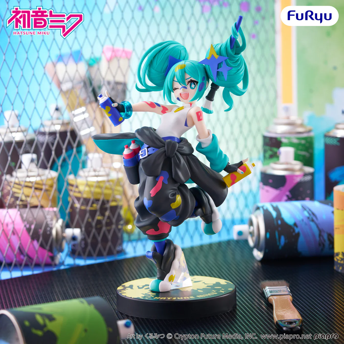 【Pre-Order】Hatsune Miku - Muchute Figure -Paint Girl Another Color ver.- - Image 3