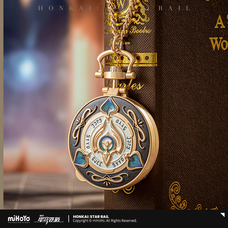 【Pre-Order】Honkai: Star Rail - Aventurine Pocket Watch Style Metal Keychain - Image 3