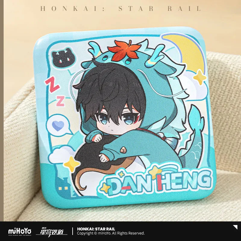 【Pre-Order】Honkai: Star Rail - Boys' Dormitory Series Chibi Character Square Badge - Image 3