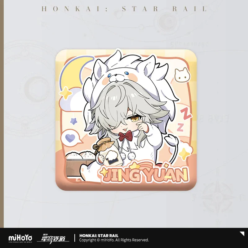 【Pre-Order】Honkai: Star Rail - Boys' Dormitory Series Chibi Character Square Badge - Image 7