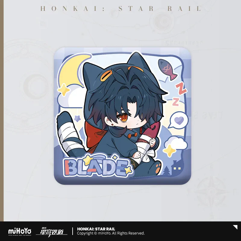 【Pre-Order】Honkai: Star Rail - Boys' Dormitory Series Chibi Character Square Badge - Image 8