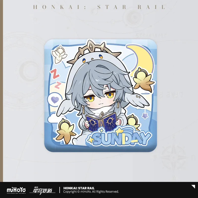 【Pre-Order】Honkai: Star Rail - Boys' Dormitory Series Chibi Character Square Badge - Image 9