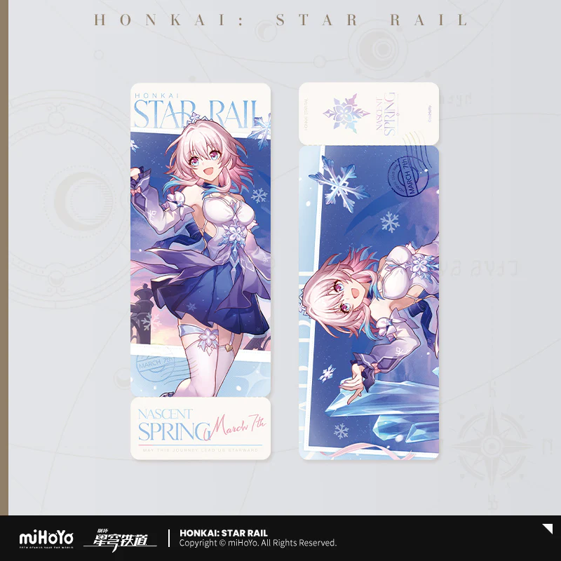 【Pre-order】Honkai: Star Rail - March 7th Nascent Spring Series Badge/Standee/Keychain/Laser Ticket/Character Card - Image 6