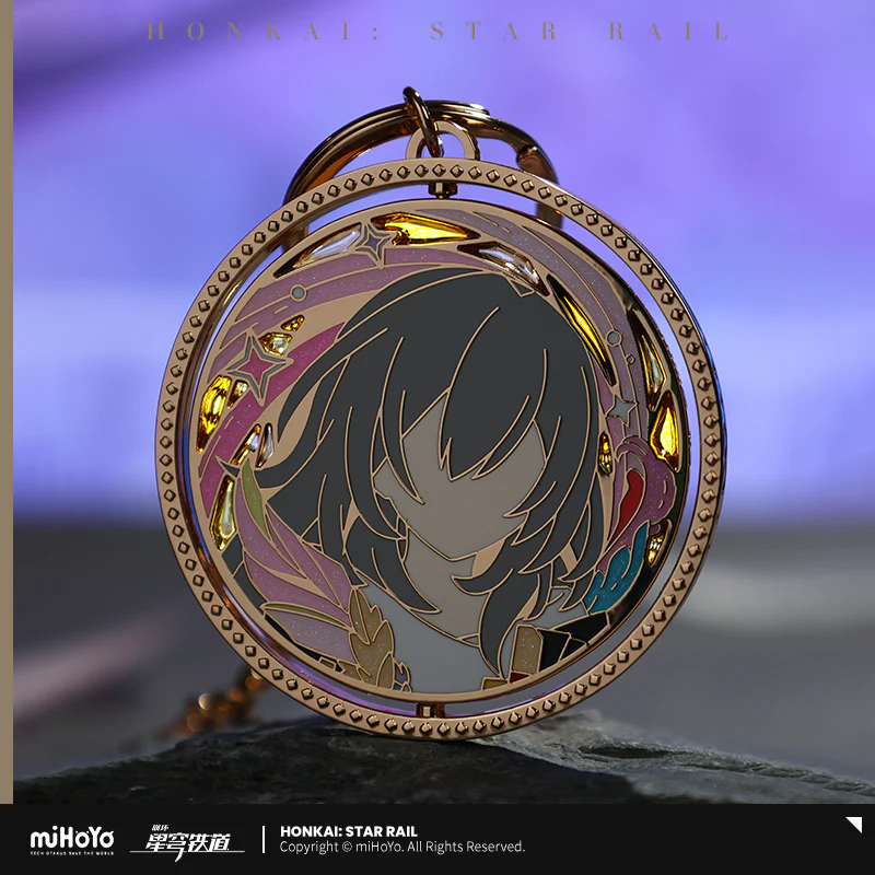 【Pre-Order】Honkai: Star Rail - Trailblazer Written Series Rotating Metal Keychain - Image 4