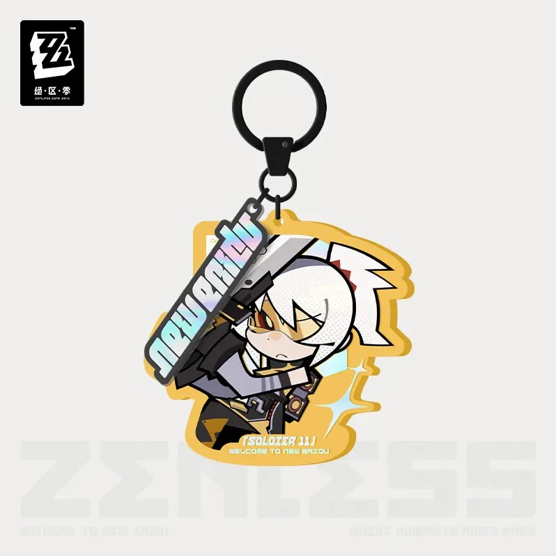 【Pre-Order】Zenless Zone Zero - New Eridu Series Chibi Acrylic Keychain: Obol Squad - Image 6