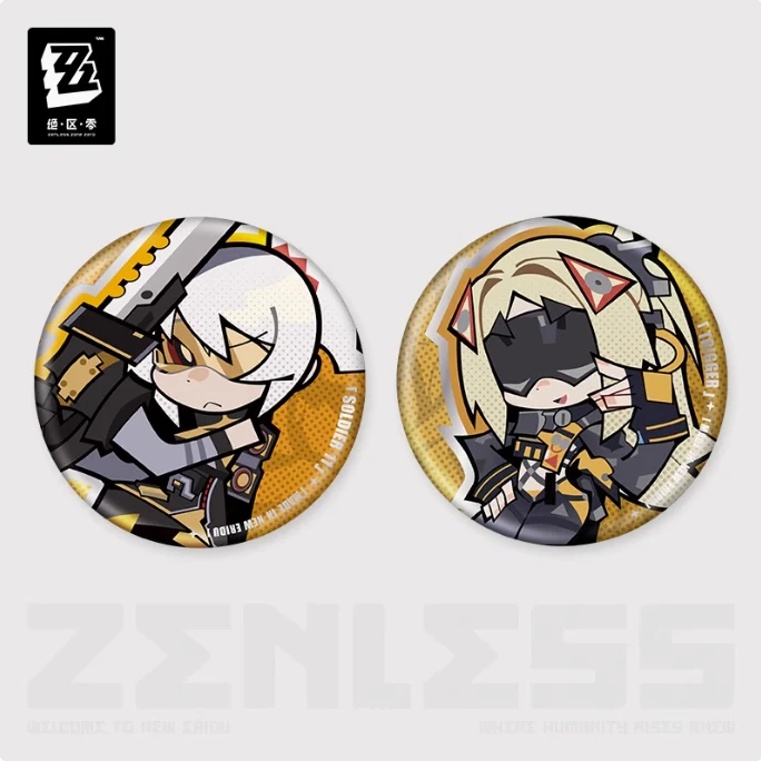 【Pre-Order】Zenless Zone Zero - New Eridu Series Chibi Tinplate Badge: Obol Squad - Image 2