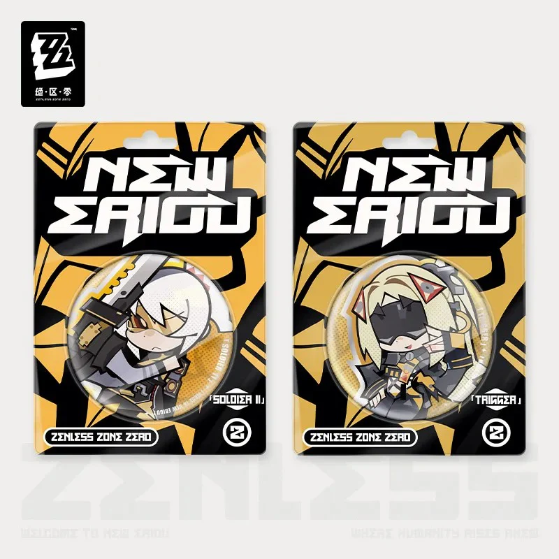 【Pre-Order】Zenless Zone Zero - New Eridu Series Chibi Tinplate Badge: Obol Squad - Image 3