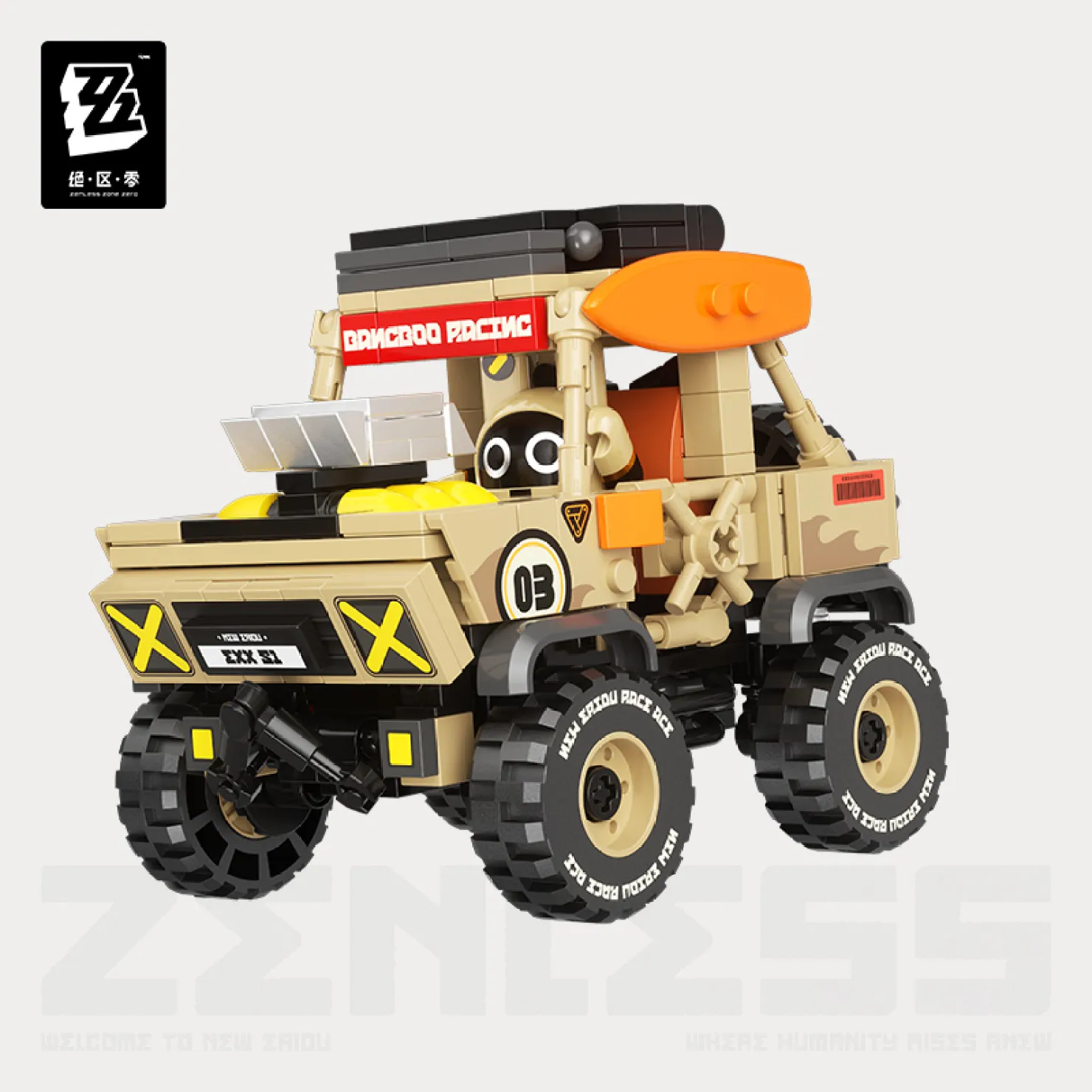 【Pre-Order】Zenless Zone Zero - Speed Legend Series Bangboo Toy Car Assembly Building Blocks - Image 4