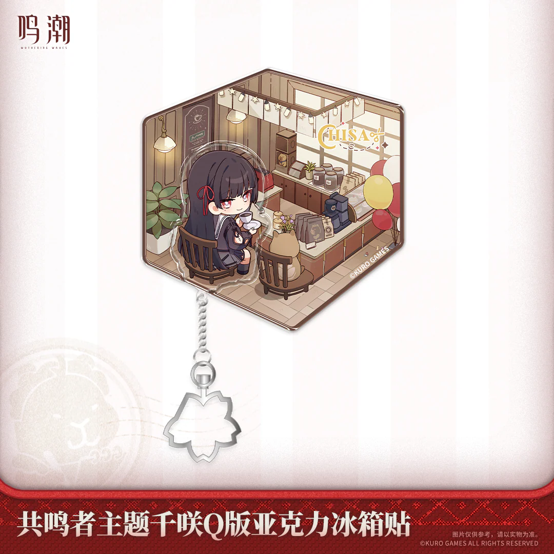 【Pre-Order】Wuthering Waves - Resonator Themed Chibi Chisa Acrylic Fridge Magnet - Image 4