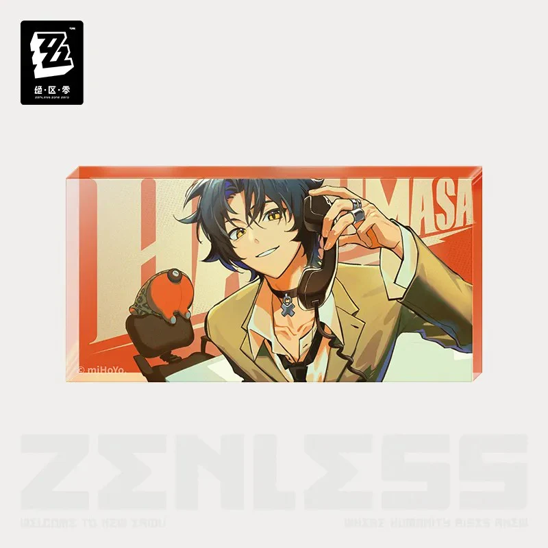 【Pre-Order】Zenless Zone Zero - Frequencies Visuals Series Asaba Harumasa Badge/Acrylic Block/Laser Ticket Set - Image 5
